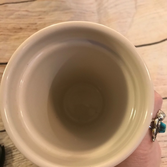 STARBUCKS Yellow Black Polka Dot Ceramic Tumbler - Picture 14 of 15